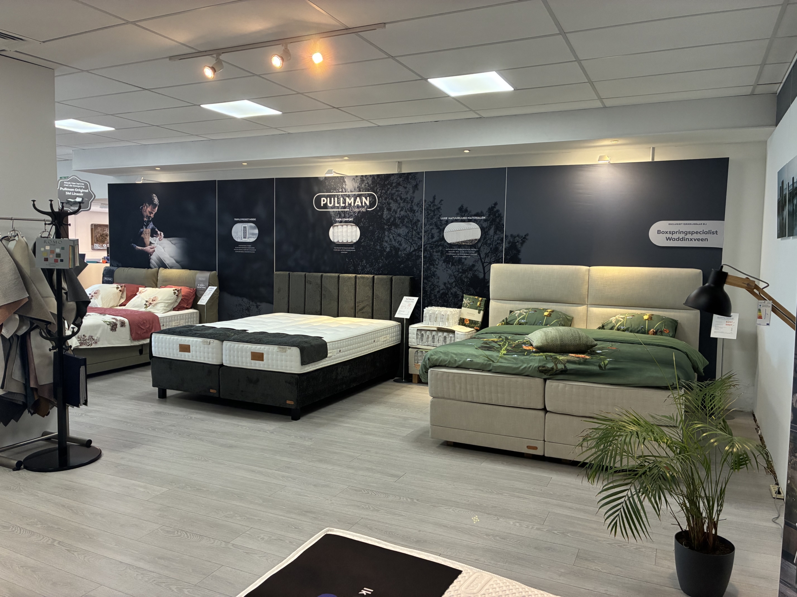 Showroom Boxspringspecialist van der Horst Waddinxveen