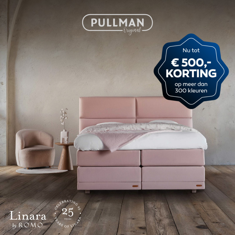 Pullman Original tot 500,- euro korting op meer dan 300 Linara kleuren